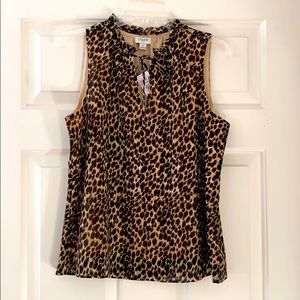 J Crew Leopard print tank. Size S